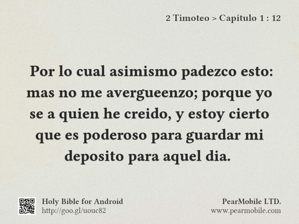2 Timoteo, Capítulo 1:12